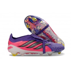Adidas Predator 26 Tongue Elite FG Fioletowy Różowy