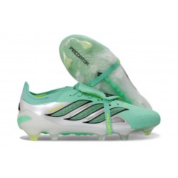 Adidas Predator 26 Tongue Elite FG Zielony Srebro