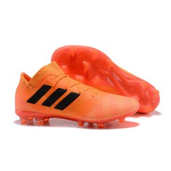 Buty piłkarskie Meskie Adidas Nemeziz Messi 18.1 FG Pomarańczowy Czarny