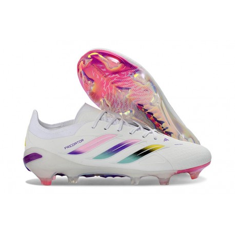 Korki Pilkarskie Adidas Predator 26 Elite FG Biały Różowy