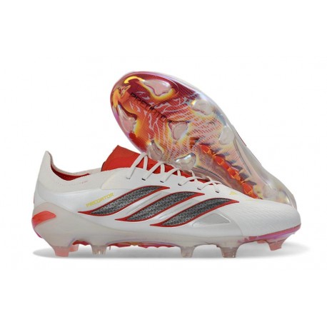 Korki Pilkarskie Adidas Predator 26 Elite FG Biały Czerwony