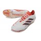 Korki Pilkarskie Adidas Predator 26 Elite FG Biały Czerwony