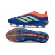Buty Adidas Predator 26 Laceless Elite FG Niebieski Pomarańczowy Limonkowy Zielony