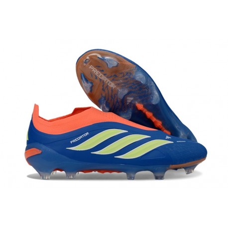Buty Adidas Predator 26 Laceless Elite FG Niebieski Pomarańczowy Limonkowy Zielony