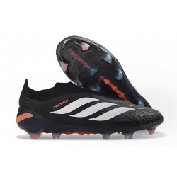 Buty Adidas Predator 26 Laceless Elite FG Czarny Biały