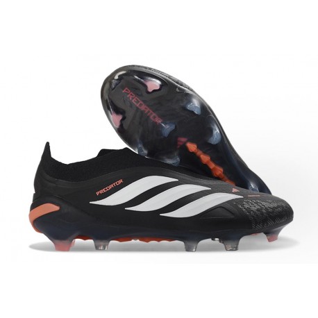Buty Adidas Predator 26 Laceless Elite FG Czarny Biały