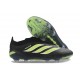 Buty Adidas Predator 26 Laceless Elite FG Czarny Neonowy Zielony