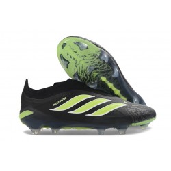 Buty Adidas Predator 26 Laceless Elite FG Czarny Neonowy Zielony