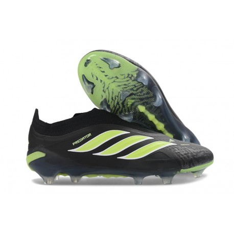 Buty Adidas Predator 26 Laceless Elite FG Czarny Neonowy Zielony