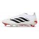Buty Adidas Predator 26 Laceless Elite FG Biały Czarny Czerwony