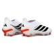 Buty Adidas Predator 26 Laceless Elite FG Biały Czarny Czerwony