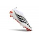 Buty Adidas Predator 26 Laceless Elite FG Biały Czarny Czerwony