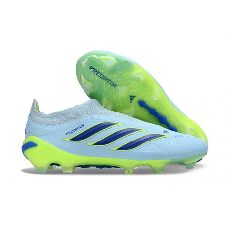 Buty Adidas Predator 26 Laceless Elite FG Niebieski