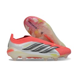 Buty Adidas Predator 26 Laceless Elite FG Czerwony Biały Czarny