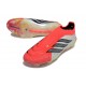 Buty Adidas Predator 26 Laceless Elite FG Czerwony Biały Czarny