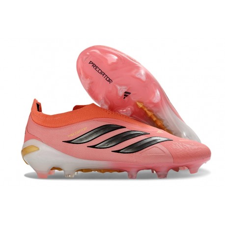 Buty Adidas Predator 26 Laceless Elite FG Różowy Czarny