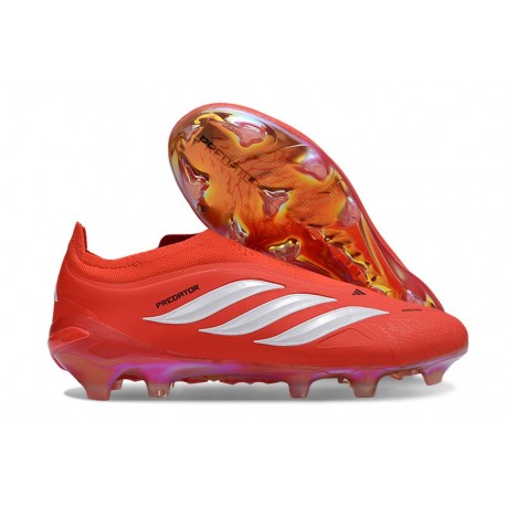 Korki Piłkarskie Adidas Predator LL Elite FG Czerwony Biały