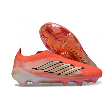 Korki Piłkarskie Adidas Predator LL Elite FG Pomarańczowy Czarny Miedź