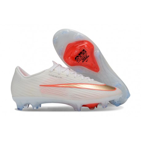 Nike Buty Zoom Mercurial Vapor XVII Elite FG Biały Czerwony Złoto