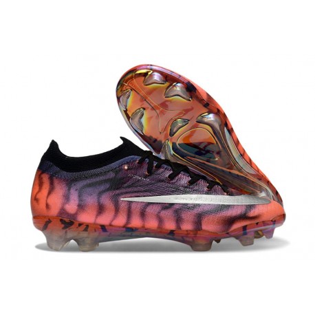 Nike Buty Zoom Mercurial Vapor XVII Elite FG Pomarańczowy Czarny Srebro