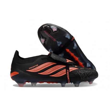 Adidas Predator Foldover Tongue Elite FG Czarny Pomarańczowy