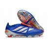 Adidas Predator Foldover Tongue Elite FG Niebieski Srebro Czerwony