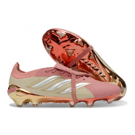 Adidas Predator Foldover Tongue Elite FG Różowy Beżowy Srebro