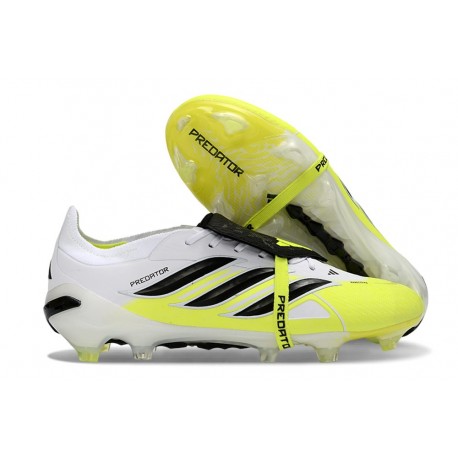 Adidas Predator Foldover Tongue Elite FG Biały Czarny Zawistny