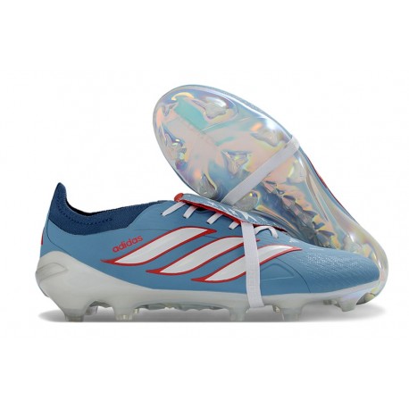 Adidas Predator Foldover Tongue Elite FG Niebieski Biały