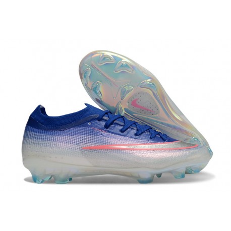 Korki Piłkarskie Nike Air Zoom Mercurial Vapor 17 Elite FG Niebieski Srebro Różowy