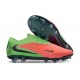 Buty Pilkarskie Nike Phantom 6 Elite Low FG Czerwony Fluorescencyjny Zielony
