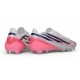 Buty Pilkarskie adidas F50 Hyperfast Evo FG Biały Czarny Różowy 