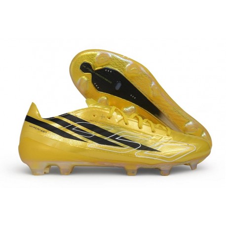 Buty Pilkarskie adidas F50 Hyperfast Evo FG Złoty Czarny