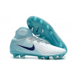 Korki Piłkarskie Sklep Nike Magista Obra II FG Biało Niebieski