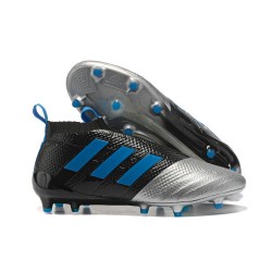 Najnowsze Buty piłkarskie Adidas ACE 17+ PureControl FG Czarny Srebrny Niebieski