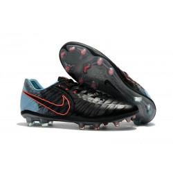 Buty piłkarskie Sklep Nike Tiempo Legend VII FG Czarny Niebieski PomaraŃczowy