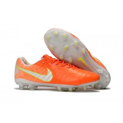 Buty piłkarskie Sklep Nike Tiempo Legend VII FG PomaraŃczowy Biały Wolt