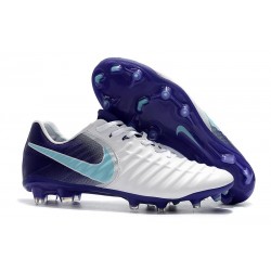 Profesjonalne Buty piłkarskie Nike Tiempo Legend 7 FG Biała Fioletowa