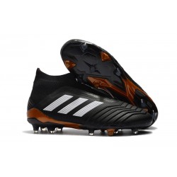 Buty piłkarskie Meskie - Adidas Predator 18+ FG Czarny Bialy Czerwony