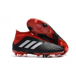 Nowe Korki Piłkarskie Adidas Predator 18+ FG Czarny Czerwony Biały