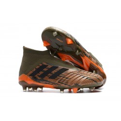 Nowe Korki Piłkarskie Adidas Predator 18+ FG Oliwa Core Black Pomarańczowy