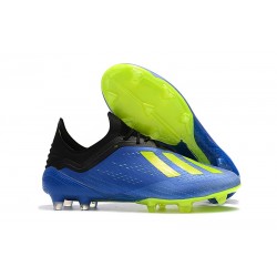 Meskie Buty piłkarskie Adidas X 18.1 FG Niebieski Zólty Czarny
