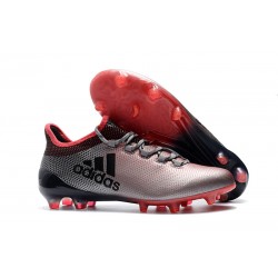 Tanie Buty Piłkarskie adidas X 17.1 FG - Szary Różowy Czarny