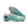 2018 CR7 Buty piłkarskie Nike Mercurial Vapor XII 360 Elite FG Metaliczny Złoty Biały Niebieski Buty piłkarskie Nike Mercurial Vapor XII Elite FG