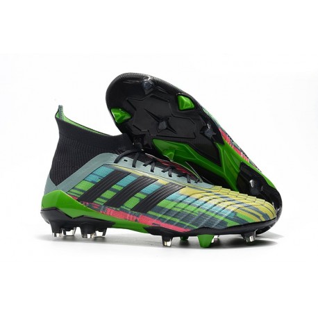 Profesjonalne Buty piłkarskie Adidas Predator Telstar 18.1 FG Czarny Metaliczny Copper Szary