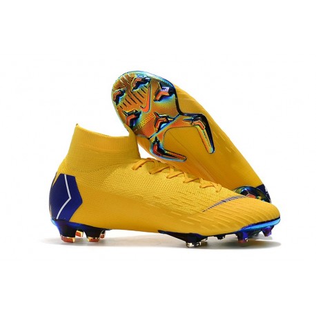 Buty Korki 2018 Nike Mercurial Superfly VI 360 Elite FG Białe Złoto