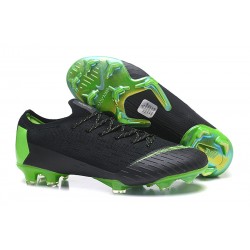 Buty piłkarskie - Meskie - Nike Mercurial Vapor XII Pro FG Zielony Czarny