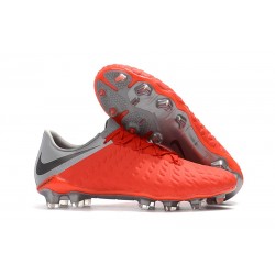 Nowe Buty piłkarskie Nike HyperVenom Phantom 3 FG Czerwony Szary