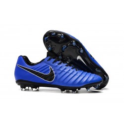 Buty piłkarskie Sklep Nike Tiempo Legend VII FG Niebiesko Czarny