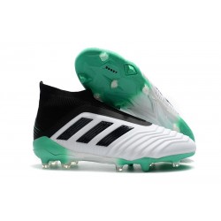 Buty piłkarskie Meskie - Adidas Predator 18+ FG Biało Zielony